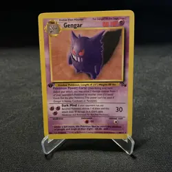 Pokemon Gengar TCG 20/62 1st Edition Non-Holo Card Fossil - Image 1