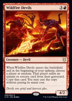 Wildfire Devils - Light Play MTG Commander 2019 - Image 1