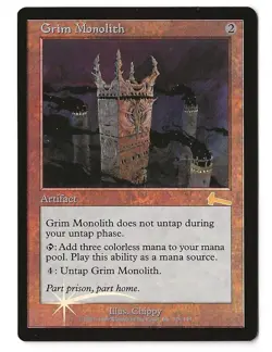 Grim Monolith - Foil Played, English Urza's Legacy MTG Magic - Image 1