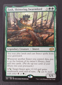 Zask, Skittering Swarmlord Jumpstart 2022 Regular NM Magic the Gathering MTG - Image 1