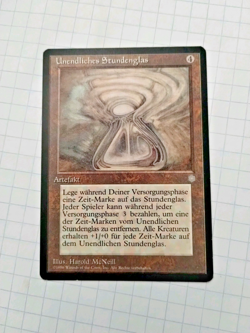 MTG Infinite Hourglass ( Unendliches Stundenglas) Ice Age Reg. -Some Edge Wear - Image 1