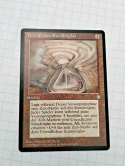 MTG Infinite Hourglass ( Unendliches Stundenglas) Ice Age Reg. -Some Edge Wear - Image 2