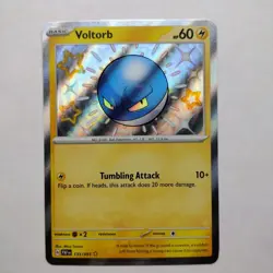 Pokemon Voltorb 133/091 Holo Rare Paldean Fates - Same Day Shipping! - Image 1