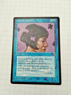 MTG Memory Lapse (Trou de Memoire) French Homelands Reg. - Bit of Edge Wear - Image 1