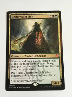 MTG Underrealm Lich Ravnica: Clue Edition Regular Mythic #215 - Image 1