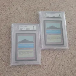 MTG Collector's Edition 1993 Tropical Island BGS 9 Mint x 2 both cards included - Image 1