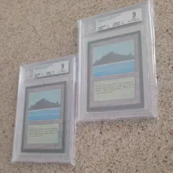 MTG Collector's Edition 1993 Tropical Island BGS 9 Mint x 2 both cards included - Image 2