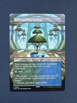 MTG Rejuvenating Springs (Borderless) - Commander Masters (CMM) NM - Image 1
