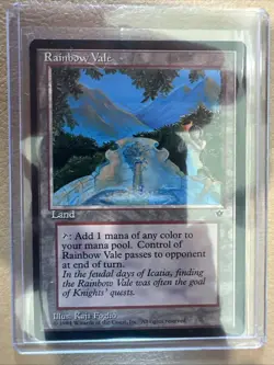 Rainbow Vale Fallen Empires MTG Land - NM/M - Never Played - Image 1