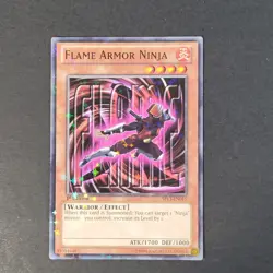Yugioh TCG - Flame Armor Ninja - SP13-EN015 - NM/LP - Starfoil Rare - 1st - 2013 - Image 2