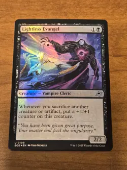 MTG Edge of Eternities - Lightless Evangel - EOE 109 - FOIL - Image 1