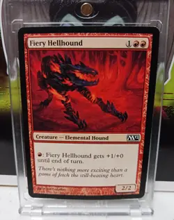 Fiery Hellhound LP Magic the Gathering MTG Magic 2012 - Image 1