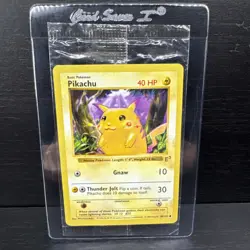 SEALED Pokemon Center Promo Pikachu E3 Stamp Red Cheeks Shadowless Base 1999 - Image 1