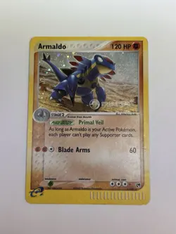 Armaldo Prerelease Promo EX Sandstorm Pokemon VLP/NM Promo 1/100 Holo Rare SWIRL - Image 1