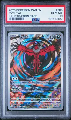Pokemon 2023 Yveltal 205/182 Full Art IR Paradox Rift GEM MINT PSA 10 - Image 1