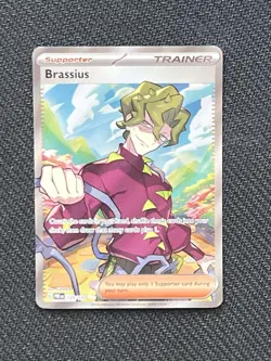 Pokemon TCG Brassius 135/131 Prismatic Evolutions Holo Full Art Ultra Rare NM - Image 1