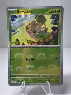 Sewaddle (Master Ball Pattern) - 001/086 - NM-Mint- Holo Pokemon White Flare - Image 1