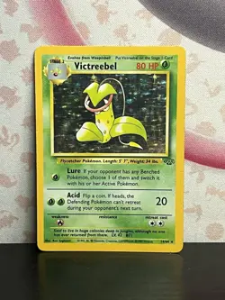 Pokemon TCG Victreebel 14/64 Jungle Set Unlimited Holo Vintage WOTC 1999 MP - Image 1