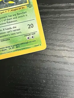 Pokemon TCG Victreebel 14/64 Jungle Set Unlimited Holo Vintage WOTC 1999 MP - Image 5