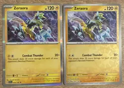 Pokemon TCG Zeraora Stellar Crown 055/142 Reverse Holo & Holo Rare NM - Image 1
