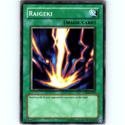 Yugioh Raigeki LOB-053 Unlimited Super Rare Holo MAGIC CARD - NM 💎 - Image 1