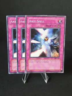 x3 Playset Yugioh! Anti-Spell - MFC-103 - Common - Mixed Sets NM - Image 1