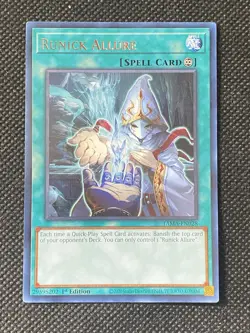 YuGiOh! - Runick Slumber TAMA-EN028 Rare 1st Edition Near Mint Tactical Masters - Image 1