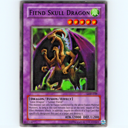Yugioh Fiend Skull Dragon LOD-EN039 Unlimited Super Rare Holo - LP 💎 - Image 1