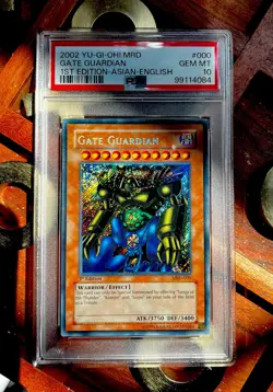 YUGIOH! PSA 10 GATE GUARDIAN 2002 Metal Raiders 1st Edition MRD Asian English 🎁 - Image 1