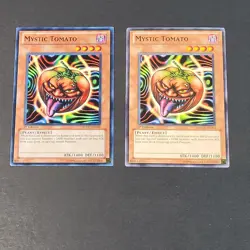 Yugioh TCG - 2x Mystic Tomato - SDDC-EN016 + SDMA-EN002 - LP/NM - 1st Ed - 2012 - Image 2
