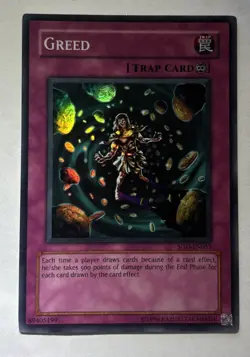 YuGiOh Greed SOD-EN055 Unlimited Super Rare Soul Of The Duelist Konami - Image 1