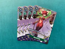 Rosemon BT14-053 Playset Blast Ace Digimon Card Game x4 - Image 1