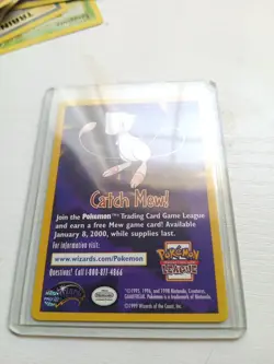 CATCH MEW POKEMON CARD MOVIE PROMO INSERT NM CONDITION - Image 1