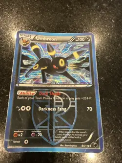 Umbreon 64/116, Black & White, Plasma Freeze, Regular RARE, Pokemon TCG Card, NM - Image 1