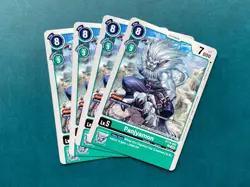 Panjyamon BT14-052 Playset Blast Ace Digimon Card Game x4 - Image 1