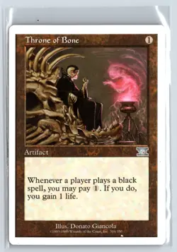 Throne of Bone Sixth Edition Uncommon - MTG Magic the Gathering Card - Image 1