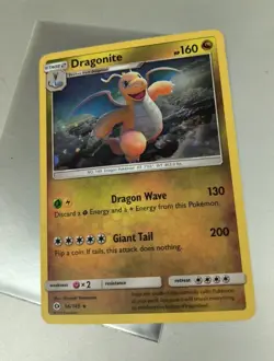 Pokemon TCG Card Dragonite 96/149 Sun & Moon Holo Rare 2017 LP - Image 1