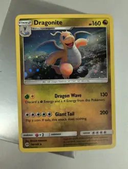 Pokemon TCG Card Dragonite 96/149 Sun & Moon Holo Rare 2017 LP - Image 2
