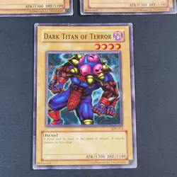 Yugioh TCG - 3x Dark Titan of Terror - SDK-014 - LP/NM - Vintage - Common - 2002 - Image 4