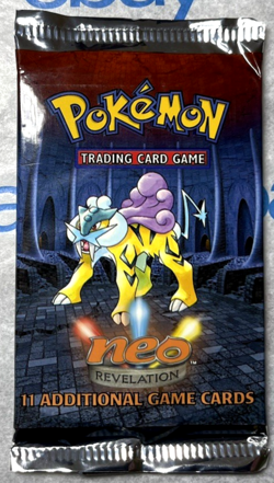 1 Pokemon Neo Revelation 11 Card Booster Pack Raikou Pack Art Box Fresh BNIP - Image 1