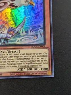 Yugioh TCG - 1x Floowandereeze & Eglen - BODE-EN014 - NM - 1st Ed. - Super Rare - Image 4
