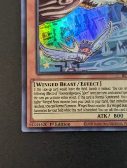 Yugioh TCG - 1x Floowandereeze & Eglen - BODE-EN014 - NM - 1st Ed. - Super Rare - Image 5