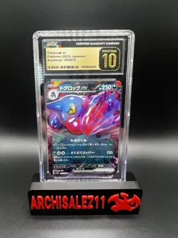 Toxicroak EX Pokemon Card 055/078 SV1S Scarlet ex CGC 10 Pristine JP - Image 1