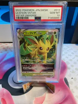 Pokemon TCG Leafeon VSTAR SAR Japanese Card 2022 PSA Gem MT 10 - Image 1
