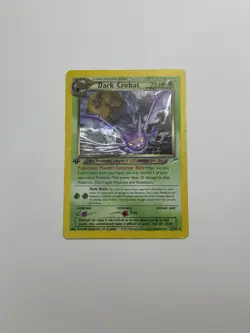 Pokemon Dark Crobat TCG Neo Destiny Holo Card 2/105 1st Edition - Image 1
