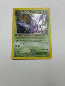 Pokemon Dark Crobat TCG Neo Destiny Holo Card 2/105 1st Edition - Image 5