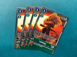 Leomon BT14-048 Playset Blast Ace Digimon Card Game x4 - Image 1
