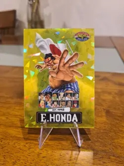 PSA Street Fighter Champion Edition Promo Card - E. Honda Gold Ice - Serial 5/25 - Image 1