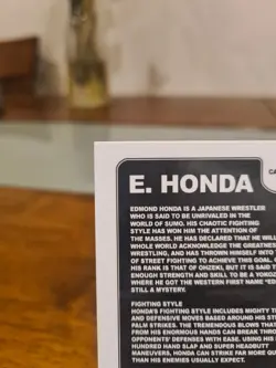 PSA Street Fighter Champion Edition Promo Card - E. Honda Gold Ice - Serial 5/25 - Image 4