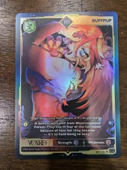 VCard TCG Rising Stars Buffpup Holo 10 1st First Edition Card Gamersupps - Image 1